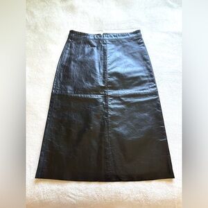 Vintage 90’s Gap leather pencil skirt